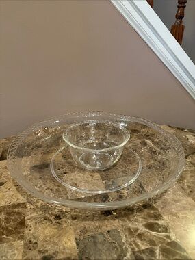 Pottery Barn Acrylic Large Chip and Dip Bowl